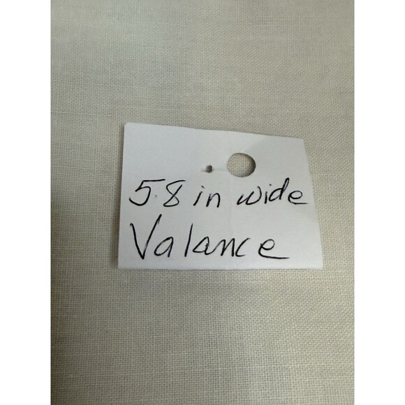 58"x14" Rod Pocket Window Valance Crochet Cutouts - Picture 3 of 3